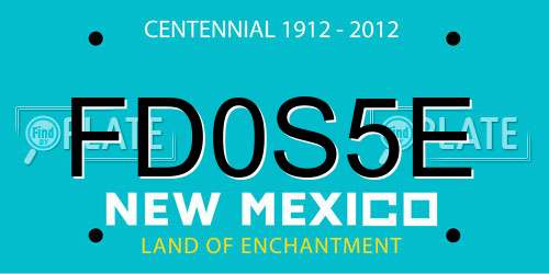 FD0S5E New Mexico License Plate