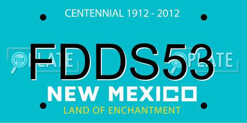 FDDS53 New Mexico License Plate