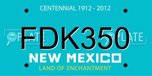 FDK350 New Mexico License Plate