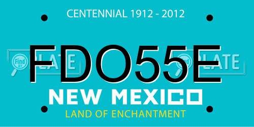 FDO55E New Mexico License Plate