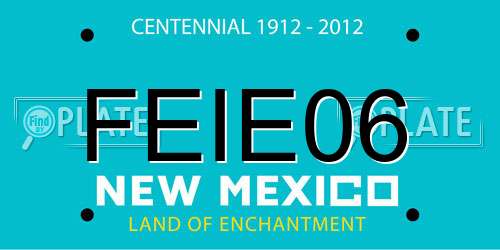FEIE06 New Mexico License Plate