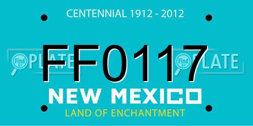 FF0117 New Mexico License Plate