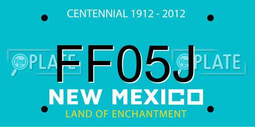 FF05J New Mexico License Plate