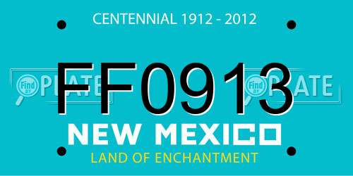 FF0913 New Mexico License Plate