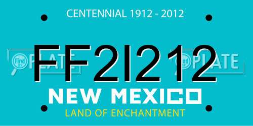 FF2I212 New Mexico License Plate