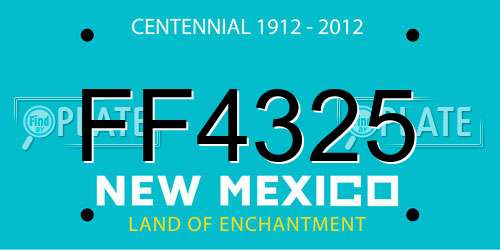 FF4325 New Mexico License Plate