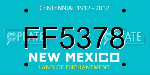 FF5378 New Mexico License Plate