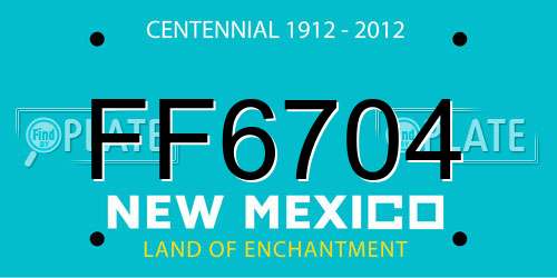 FF6704 New Mexico License Plate