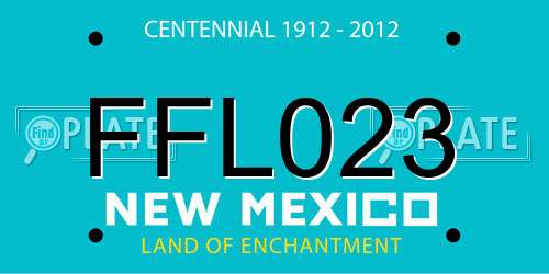 FFL023 New Mexico License Plate