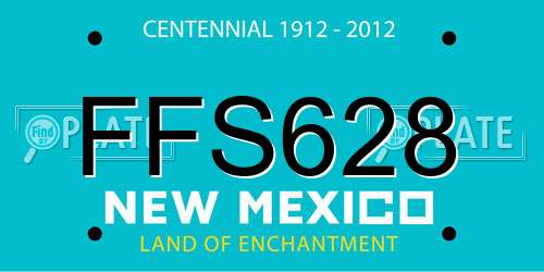 FFS628 New Mexico License Plate