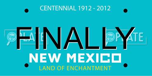 FINALLY New Mexico License Plate
