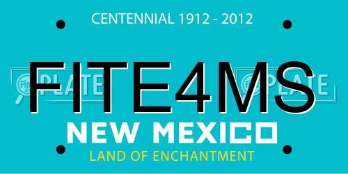 FITE4MS New Mexico License Plate