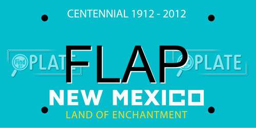 FLAP New Mexico License Plate
