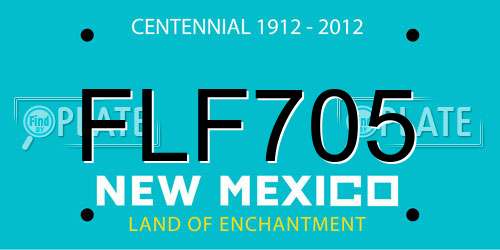 FLF705 New Mexico License Plate