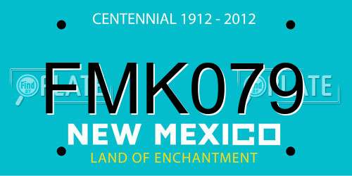 FMK079 New Mexico License Plate
