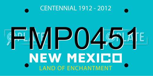 FMP0451 New Mexico License Plate