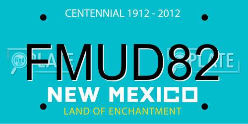 FMUD82 New Mexico License Plate