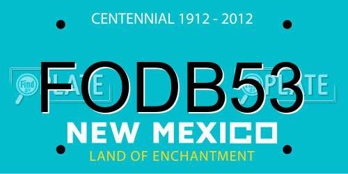FODB53 New Mexico License Plate