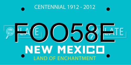 FOO58E New Mexico License Plate