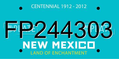 FP244303 New Mexico License Plate