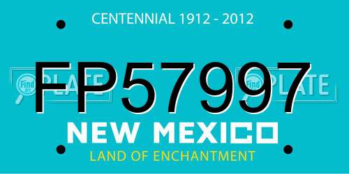 FP57997 New Mexico License Plate