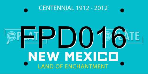FPD016 New Mexico License Plate