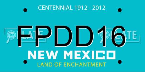 FPDD16 New Mexico License Plate