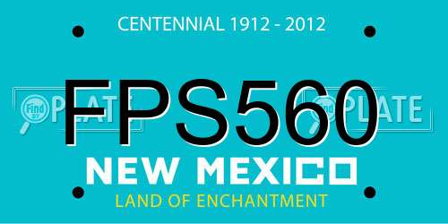 FPS560 New Mexico License Plate