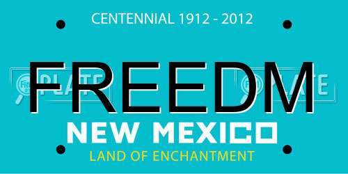 FREEDM New Mexico License Plate