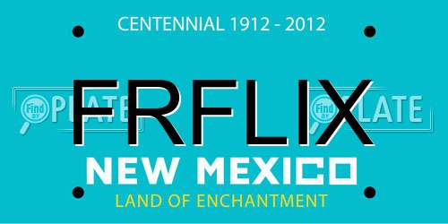 FRFLIX New Mexico License Plate