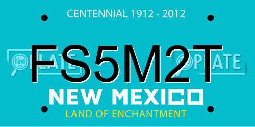 FS5M2T New Mexico License Plate