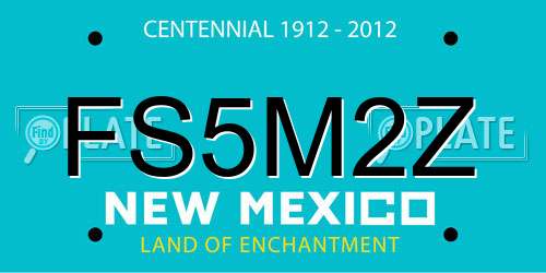 FS5M2Z New Mexico License Plate