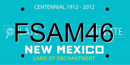 FSAM46 New Mexico License Plate
