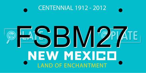 FSBM27 New Mexico License Plate