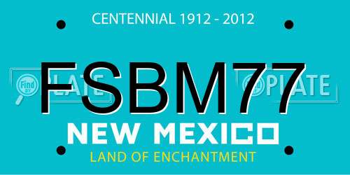 FSBM77 New Mexico License Plate