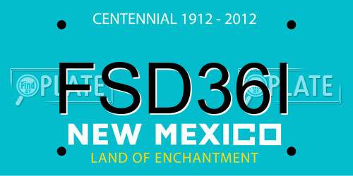 FSD36I New Mexico License Plate
