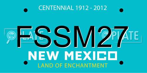 FSSM27 New Mexico License Plate