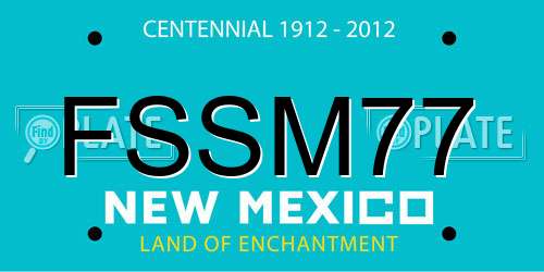 FSSM77 New Mexico License Plate