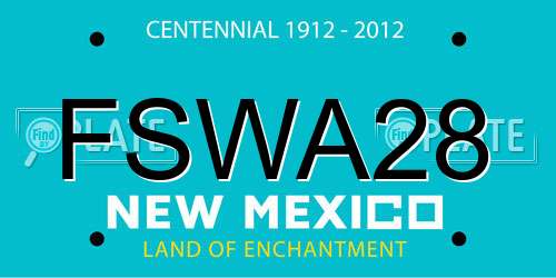 FSWA28 New Mexico License Plate