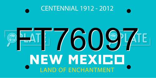 FT76097 New Mexico License Plate