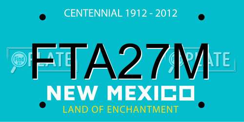 FTA27M New Mexico License Plate