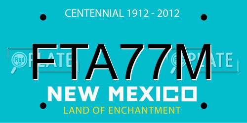 FTA77M New Mexico License Plate
