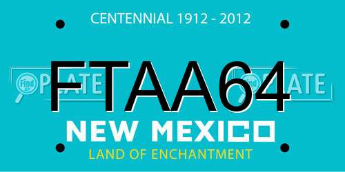 FTAA64 New Mexico License Plate
