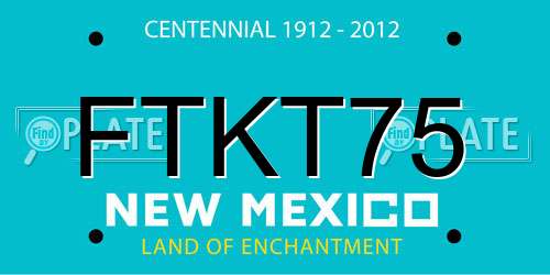FTKT75 New Mexico License Plate