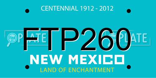 FTP260 New Mexico License Plate