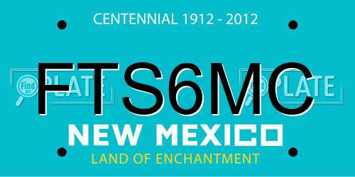 FTS6MC New Mexico License Plate
