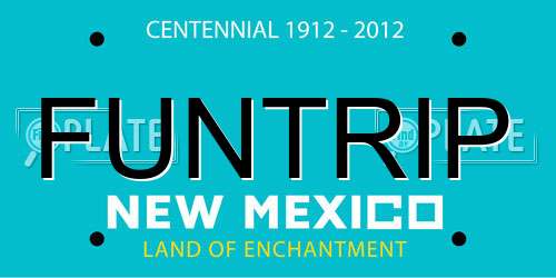 FUNTRIP New Mexico License Plate