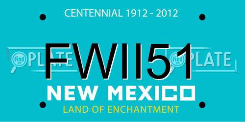 FWII51 New Mexico License Plate
