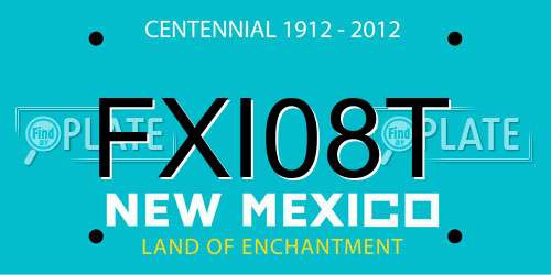 FXI08T New Mexico License Plate