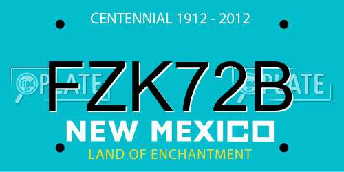 FZK72B New Mexico License Plate